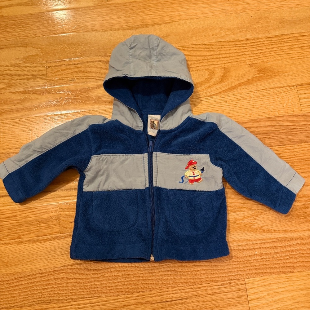 Blue and Gray Kids Hoodie